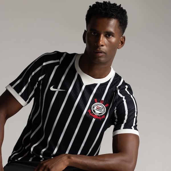 Camisa do Corinthians II 26/27 Jogador Nike Masculina | Cor: PRETO/BRANCO | Tamanho: M