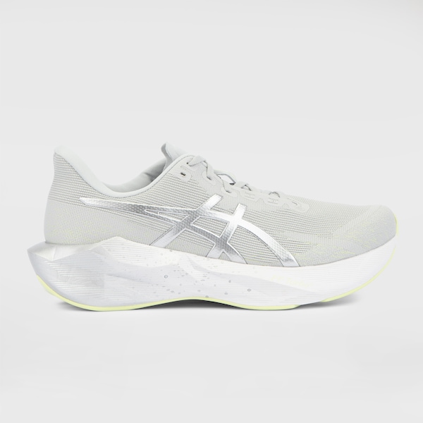 Tênis de Corrida Unissex Asics Novablast 6 Platinum | Cor: PRATA/BRANCO | Tamanho: 39
