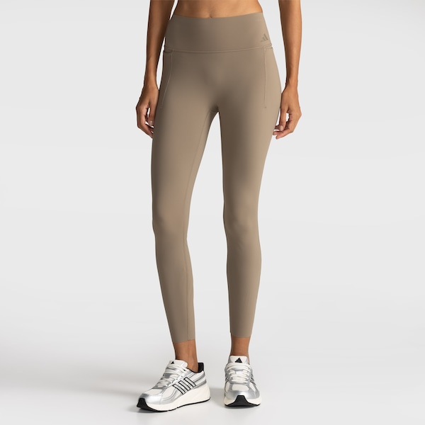 Calça Legging Adidas Optime Feminina | Cor: MARROM | Tamanho: P