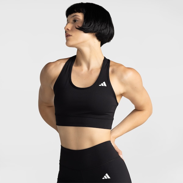 Top Fitness com Bojo adidas Suporte Médio Feminino