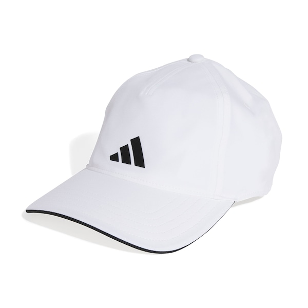 Boné Unissex adidas Baseball Clima Aba Curva | Cor: BRANCO/PRETO | Tamanho: único