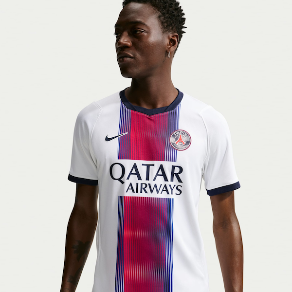 Camisa PSG ll 2026/27 Nike Torcedor Masculina | Cor: BRANCO/VERMELHO | Tamanho: GG