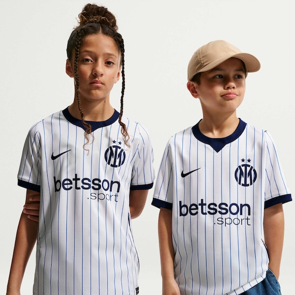 Camisa Inter de Milão II 2026/27 Nike Infantil | Cor: BRANCO/AZUL ESC | Tamanho: M