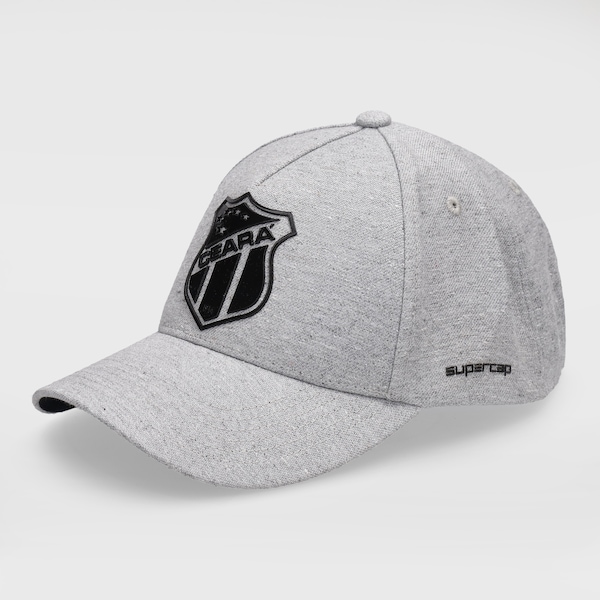 Boné Unissex do Ceará Super Cap Silk Aba Curva | Cor: CINZA | Tamanho: único