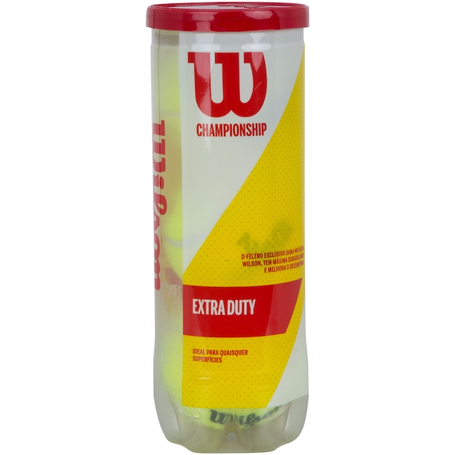 Bola de Tênis Wilson Championship Extra Duty - 3 Unidades - Foto 1