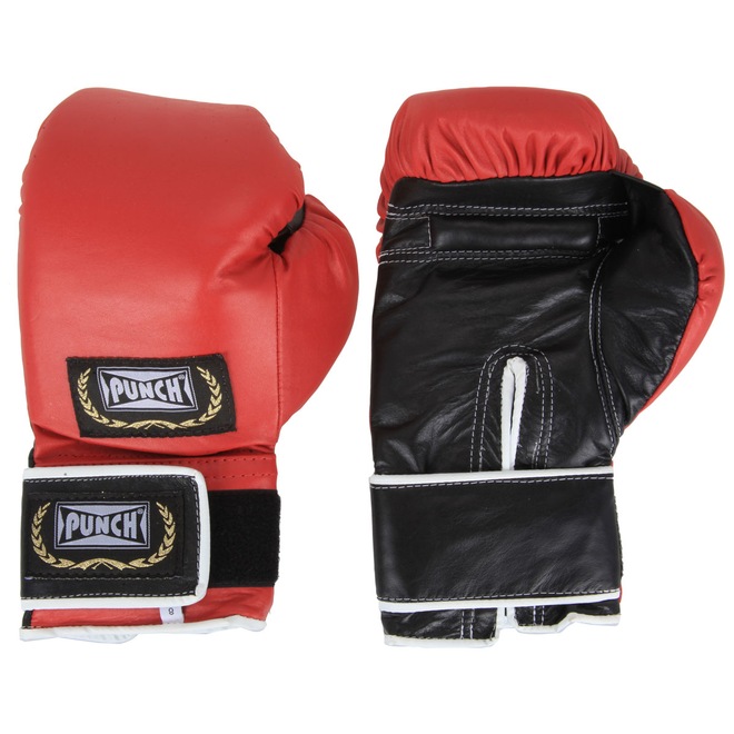Luvas de Boxe Punch Profissional Couro 08 OZ - Foto 1