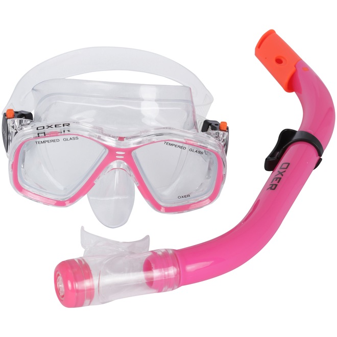 Kit Mergulho: Snorkel e Máscara de Mergulho Oxer Fun Pack - Infantil - Foto 1