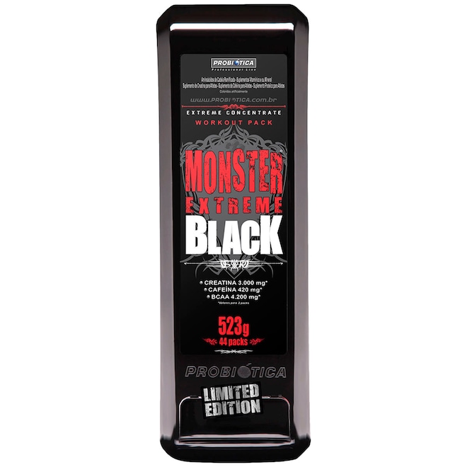 Pack Probiótica Monster Extreme Black - 44 Packs - Foto 1