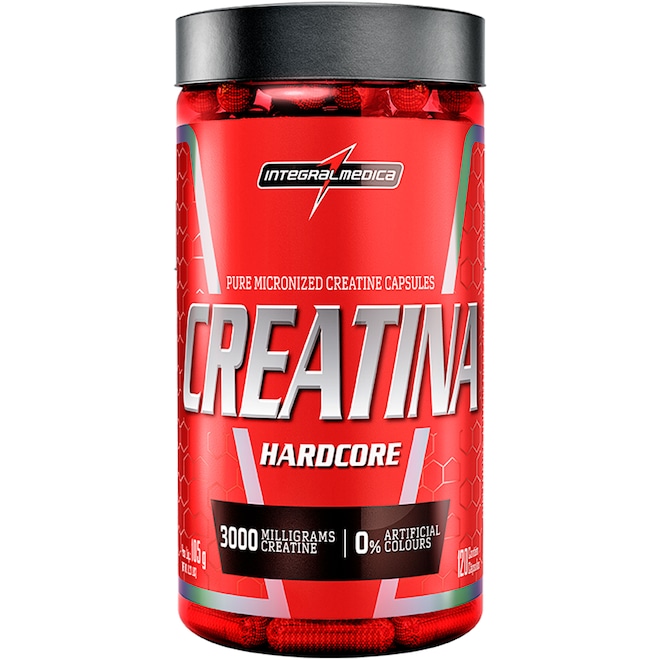 Creatina Hardcore Integralmédica - 120 Cápsulas - Foto 1