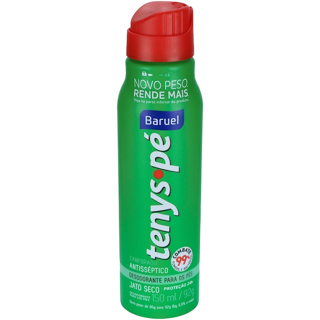 Desodorante para os Pés Tenys Pé Baruel Canforado - Jato Seco - 150ml - Foto 1