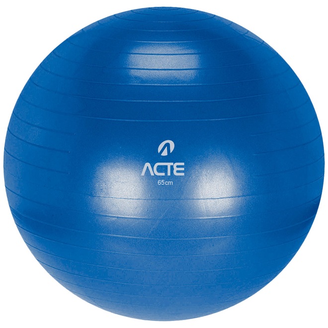 Bola de Pilates Suiça Acte Sports com Bomba de Ar - 65cm - Foto 1