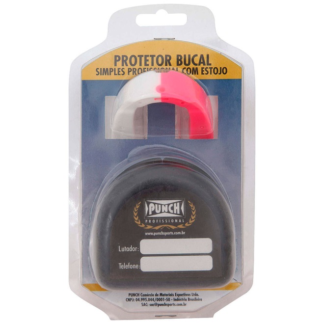 Protetor Bucal com Estojo Punch Dual Color 440 - Adulto - Foto 1