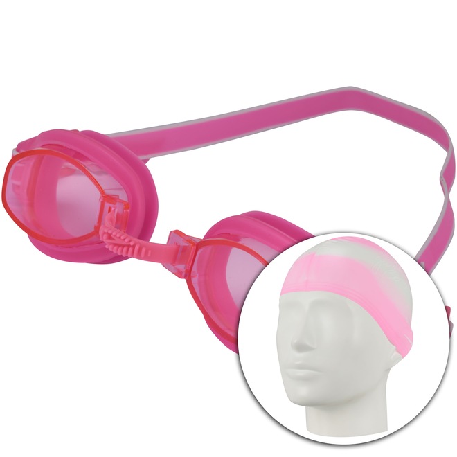 Kit de Natação Speedo Swim 3.0 com Óculos + Touca + Protetor de Ouvido - Adulto - Foto 1