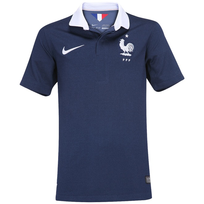 Camisa Infantil Nike Seleção França I s/n 2014 - Torcedor - Foto 1