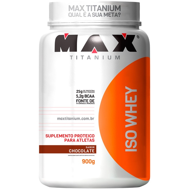 Whey Protein Max Titanium Chocolate ISO - 900g - Foto 1