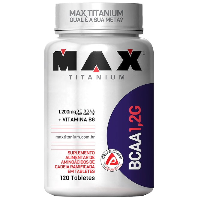 Bcaa 1,2G 120 Tabletes - Max Titanium - Foto 1