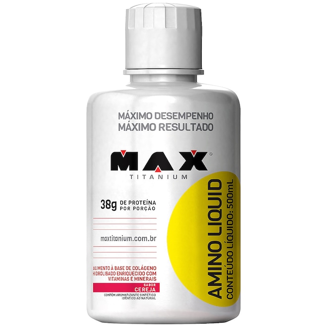 Amino Liquid 500Ml - Cereja - Max Titanium - Foto 1