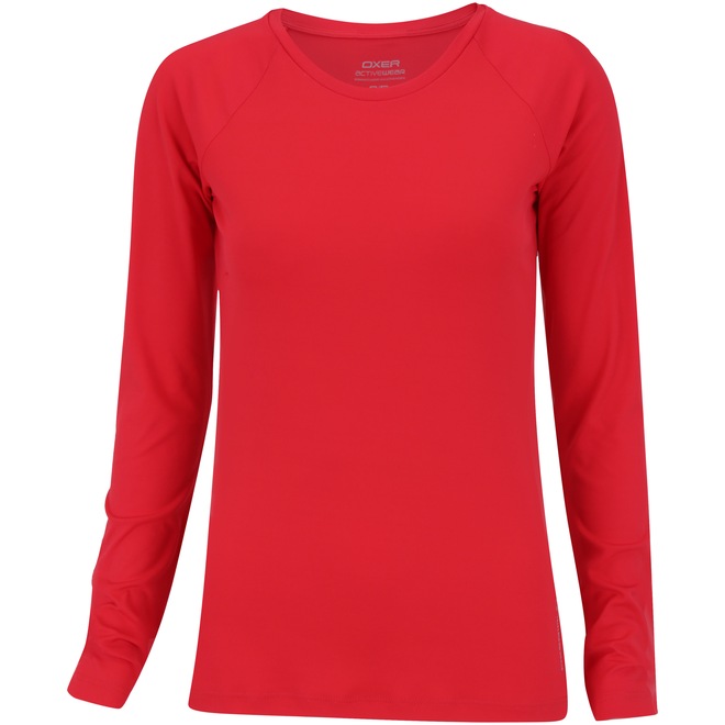 Camiseta Manga Longa com Proteção Solar UV50+ Oxer Custom - Feminina - Foto 1