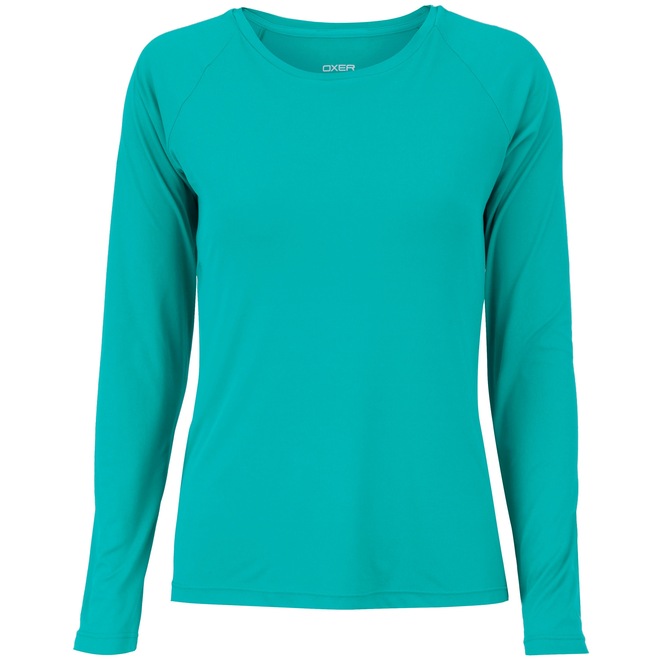 Camiseta Manga Longa com Proteção Solar UV50+ Oxer Custom - Feminina - Foto 1