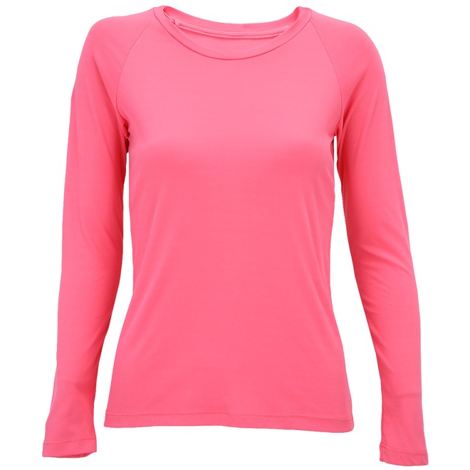 Camiseta Manga Longa com Proteção Solar UV50+ Oxer Custom - Feminina - Foto 1