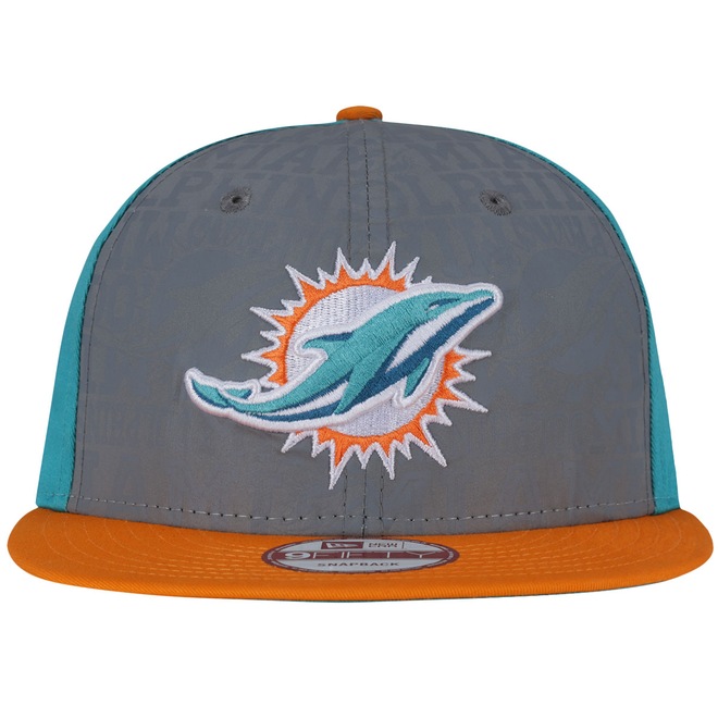 Boné Aba Reta New Era Miami Dolphins Draft Reflective NFL - Snapback - Adulto - Foto 1