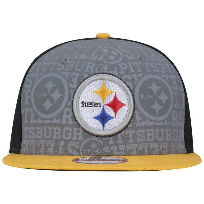Boné Aba Reta New Era Pittsburgh Steelers - Snapback -  Adulto - Foto 1