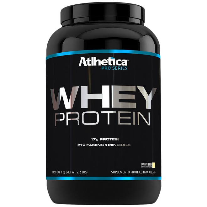 Whey Protein Athletica Pro Series - Baunilha - 1 Kg - Foto 1