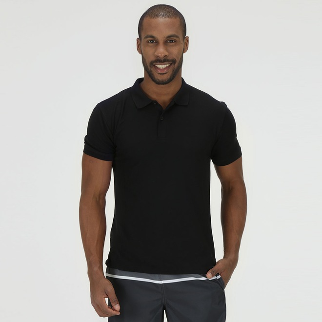Camisa Polo Oxer Básica Terry - Masculina - Foto 1