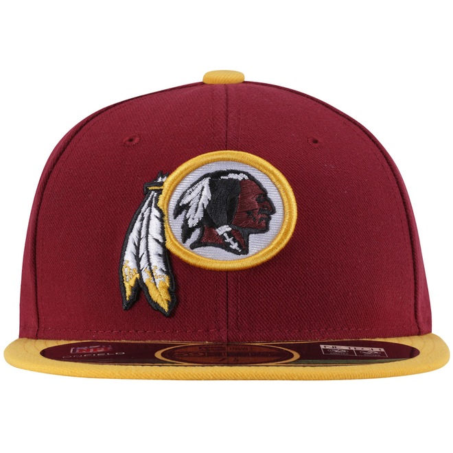Boné Aba Reta New Era Washington Redskins NFL - Fechado - Adulto - Foto 1