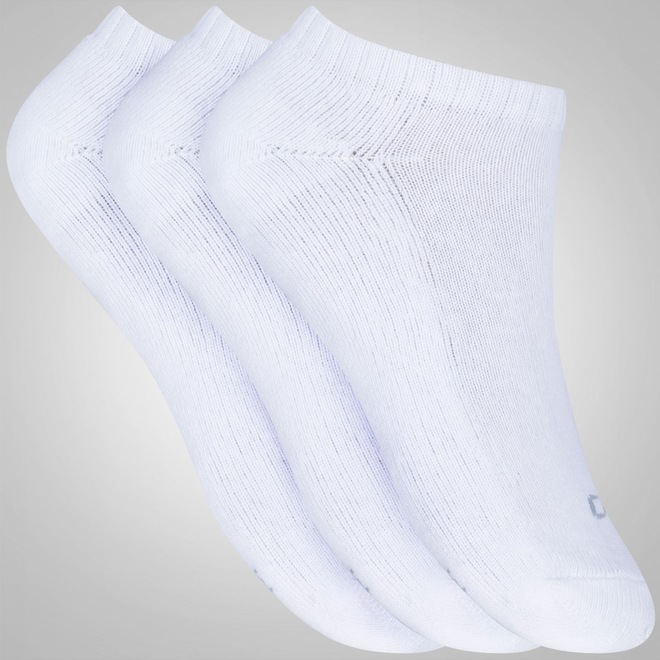 Kit de Meias Sapatilha Oxer com 3 Pares - 34 a 38 - Adulto - Foto 1