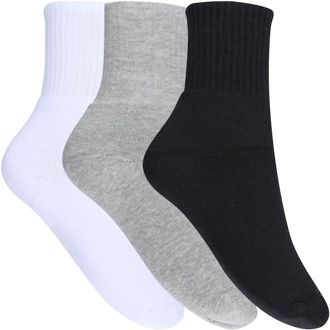 Kit de Meias Cano Alto Oxer com 3 Pares - 39 a 44 - Adulto - Foto 1