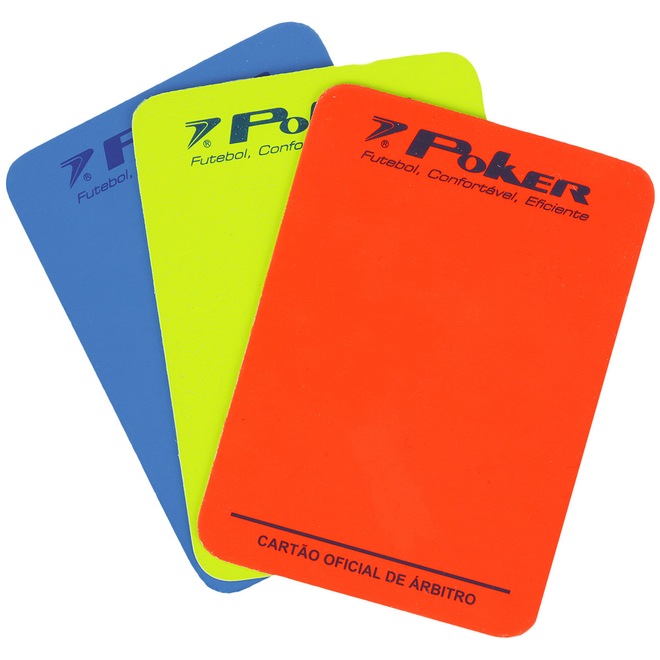 Kit de Cartões para Juiz de Futsal Poker - Foto 1