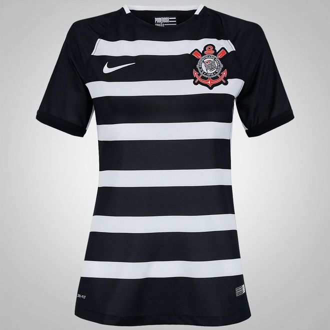Camisa do Corinthians II 2015 Nike - Torcedor - Feminina - Foto 1