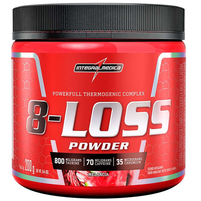Termogênico Integralmédica 8-Loss Powder - Melancia - 200g - Foto 1