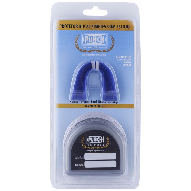 Protetor Bucal com Estojo Punch Simples 441 - Adulto - Foto 1