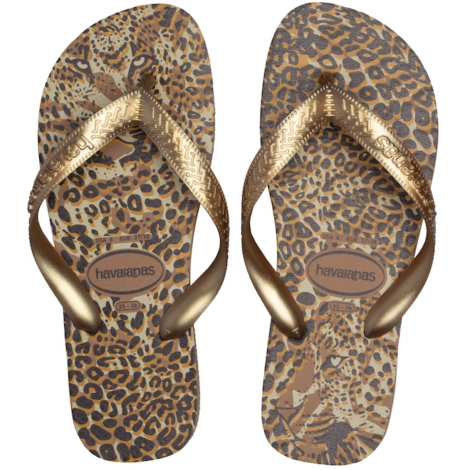 Chinelo Havaianas Top Animals 16 - Feminino - Foto 1