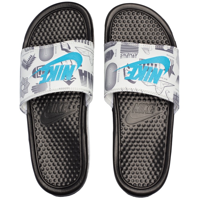 Chinelo Nike Benassi JDI Print - Slide - Masculino - Foto 1