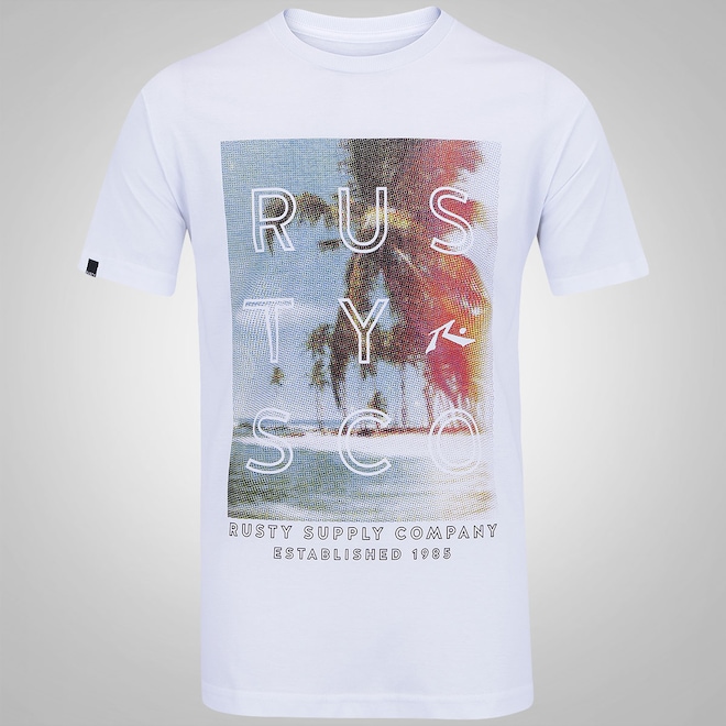 Camiseta Rusty Breakdown - Masculina - Foto 1