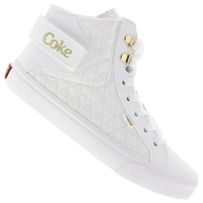 Tênis Cano Alto Coca-Cola Envy Matelassê - Feminino - Foto 1