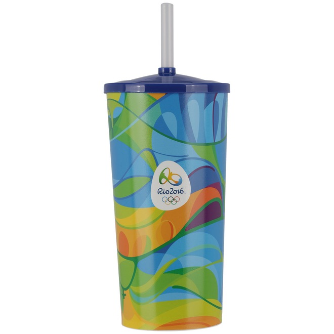 Copo com Canudo Brindz Cenário - 770ml - Foto 1