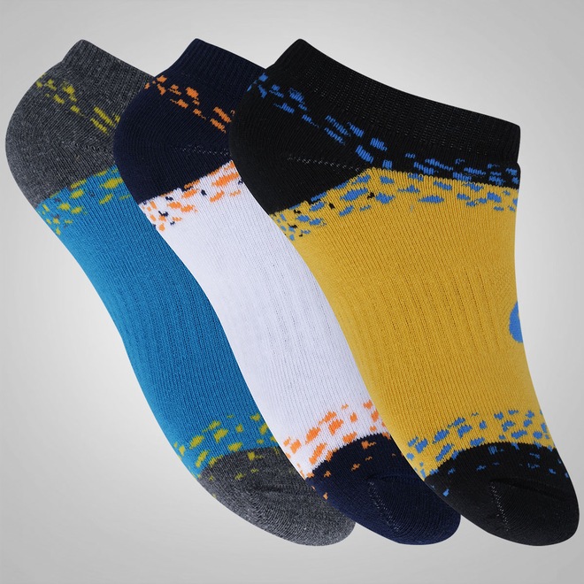 Kit de Meia Asics Splatter - Infantil - Foto 1