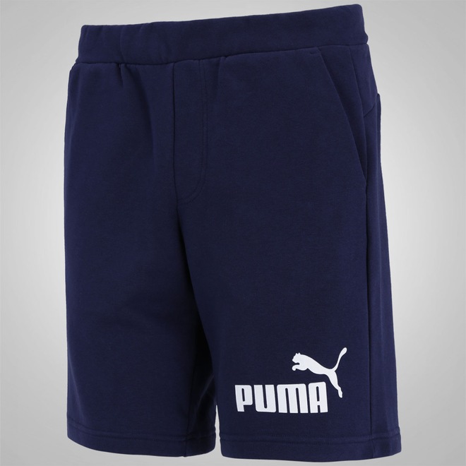 Bermuda de Moletom Puma Ess Logo Sweat - Masculina - Foto 1