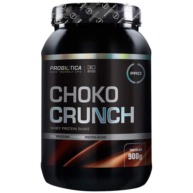 Shake Probiótica Choko Crunch Protein - Chocolate - 900g - Foto 1