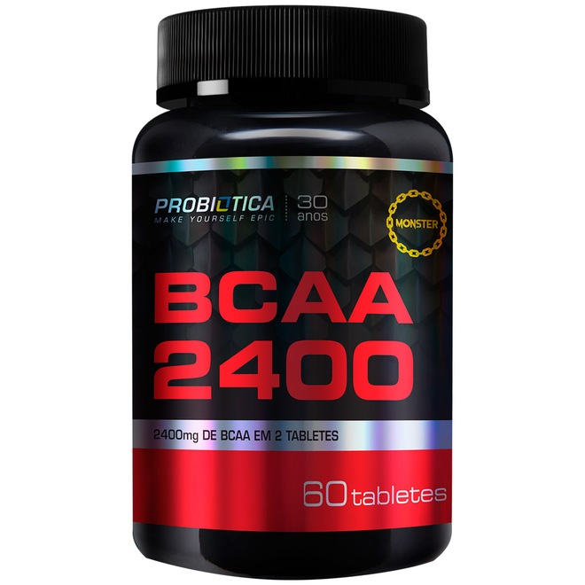 BCAA Probiótica 2400 - 60 Tabletes - Foto 1