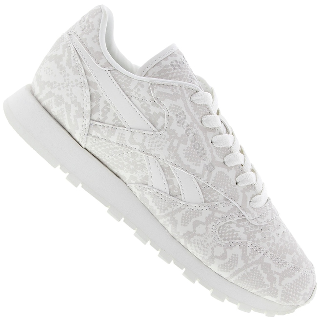 Tênis Reebok CL Leather Snake - Feminino - Foto 1