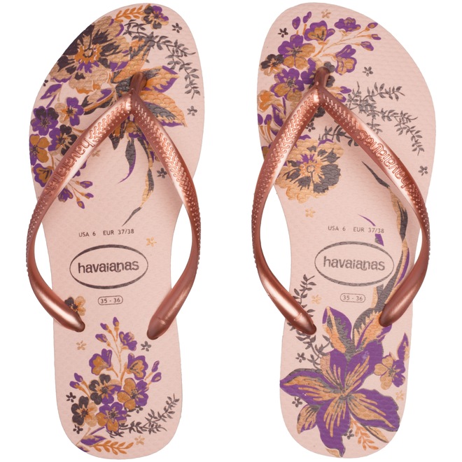 Chinelo Havaianas Slim Organic 17 - Feminino - Foto 1