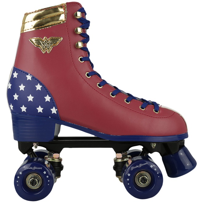Patins 4 Rodas Retrô Bel Sports Mulher Maravilha - Adulto - Foto 1