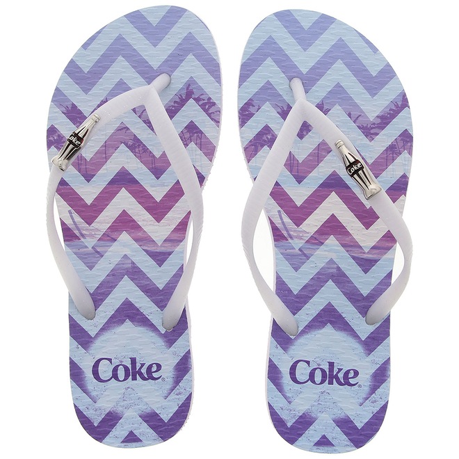 Chinelo Coca-Cola Geobeach - Feminino - Foto 1