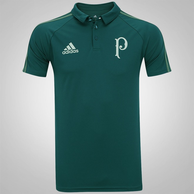 Camisa Polo de Viagem do Palmeiras adidas - Masculina - Foto 1