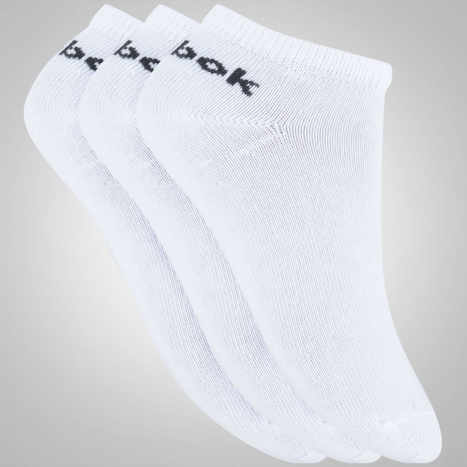 Kit de Meias Cano Baixo Reebok U Roy Inside com 3 Pares - Adulto - Foto 1